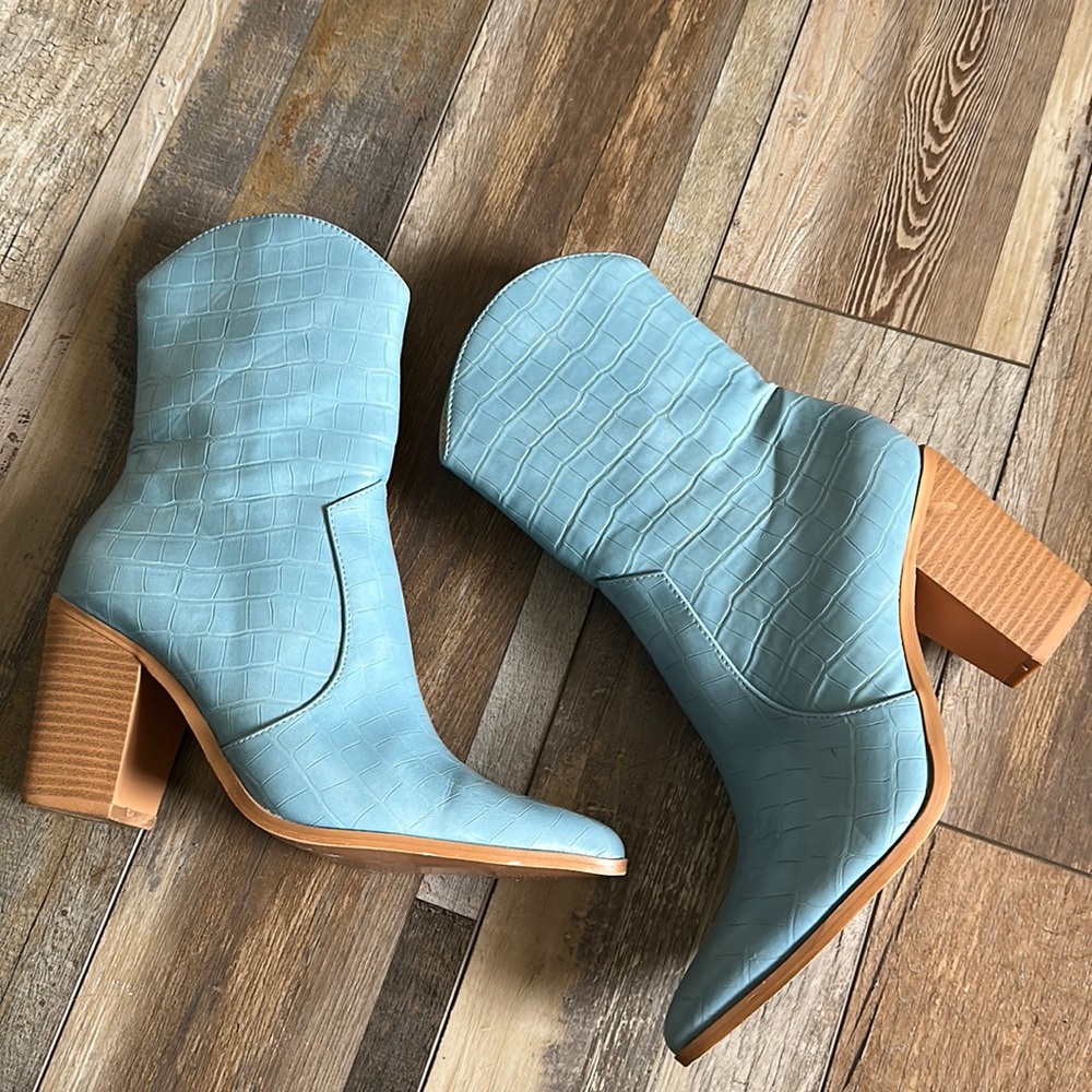 Baby Blue Cowboy Boots